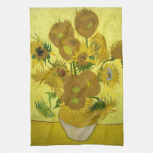 Sunflowers, 1889 kitchen towel