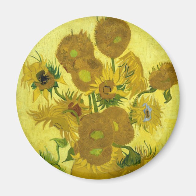 Sunflowers, 1889 magnet (Front)
