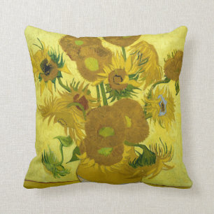 Sunflowers, 1889 throw pillow