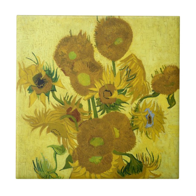 Sunflowers, 1889 tile (Front)