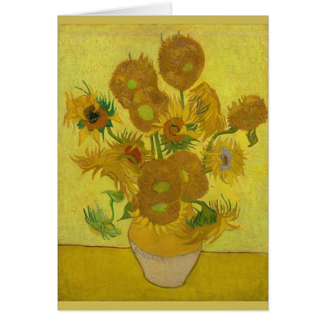 Sunflowers 1889 Vincent Van Gogh (Front)