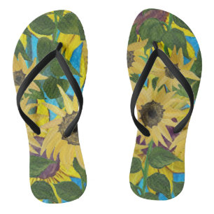 Sunflowers # 2 Flip Flop