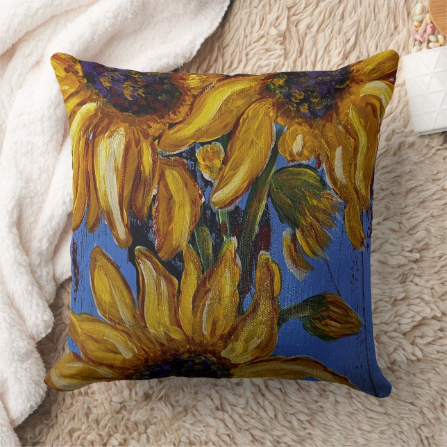 Sunflowers 2 Pillow (Blanket)