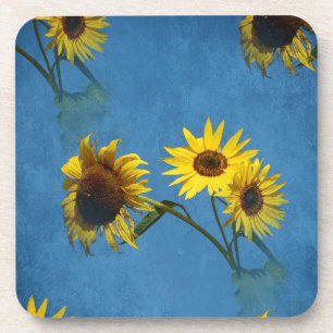 Sunflowers Abstract Coaster