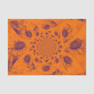 Sunflowers Abstract Orange Autumn Colours Decoupag Tissue Paper