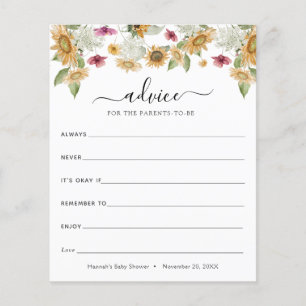 Sunflowers Advice for the Parents-to-Be