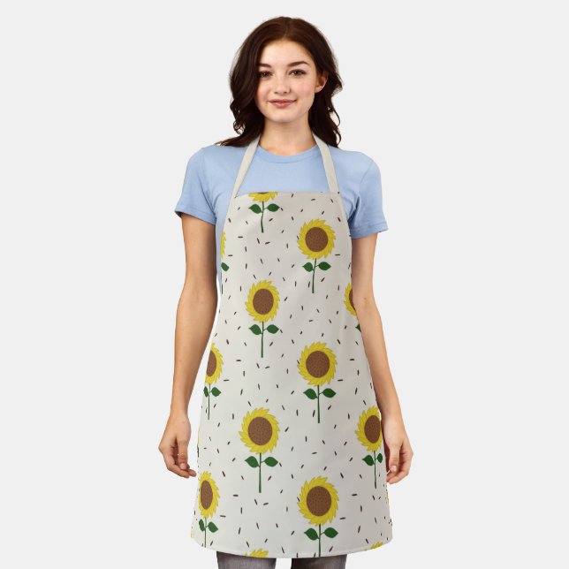 Sunflowers - All Over Print Apron (Worn)