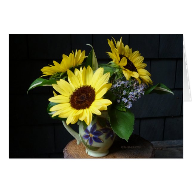 Sunflowers and Asters (Front Horizontal)