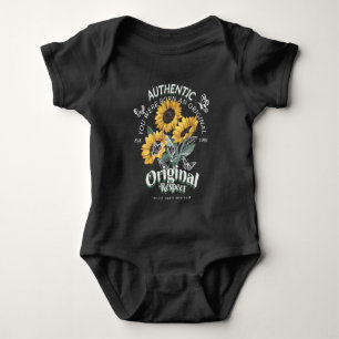 Sunflowers and Butterflies Graphic Baby Bodysuit