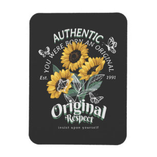 Sunflowers and Butterflies Graphic Magnet