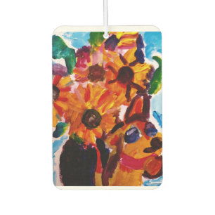 Sunflowers and chihuahua air freshener