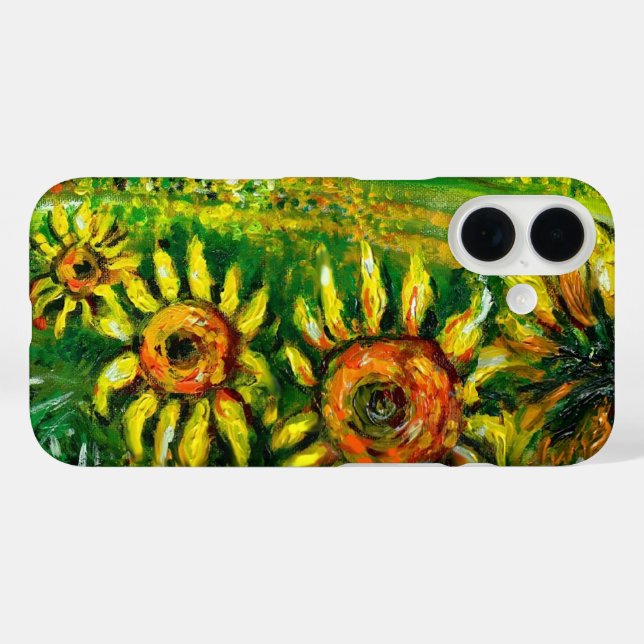 SUNFLOWERS AND COUNTRYSIDE IN TUSCANY Case-Mate iPhone CASE (Back (Horizontal))