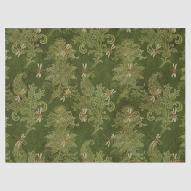 Sunflowers and Dragonflies Series Design 13 Tissue Paper (Front)