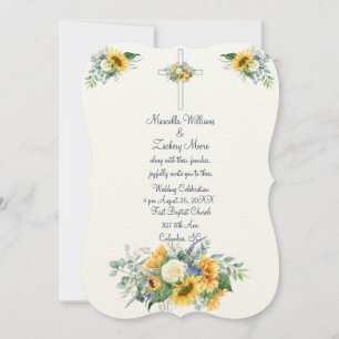 Sunflowers and Song of Solomon Invitation
