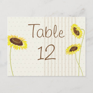 Sunflowers And Stripes Postcard