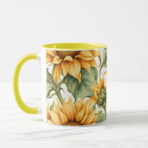 Sunflowers Art Pattern Design  Mug