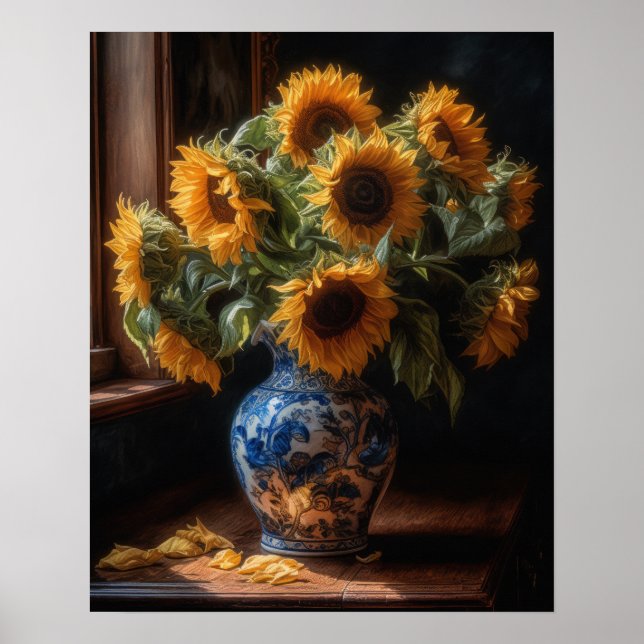 Sunflowers Art Print Poster  (Front)