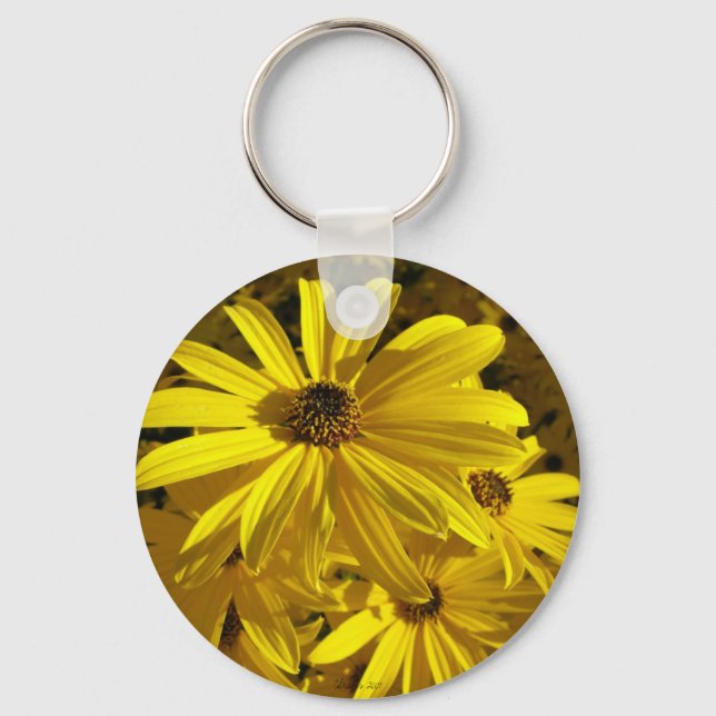 Sunflowers at the Zoo Keychain (Front)