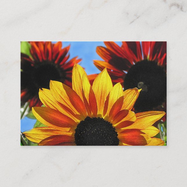 Sunflowers ATC Business Card (Front)
