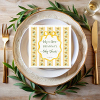Sunflowers baby in bloom baby shower monogrammed