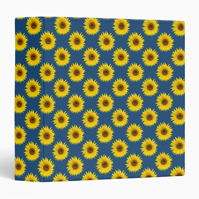 Sunflowers background binder (Front/Spine)