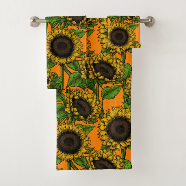 Sunflowers Bath Towel Set (Insitu)