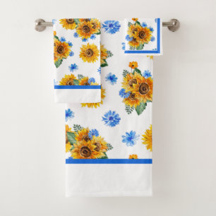 Sunflowers  bath towel set