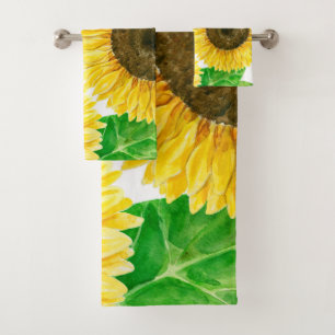 Sunflowers Bath Towel Set