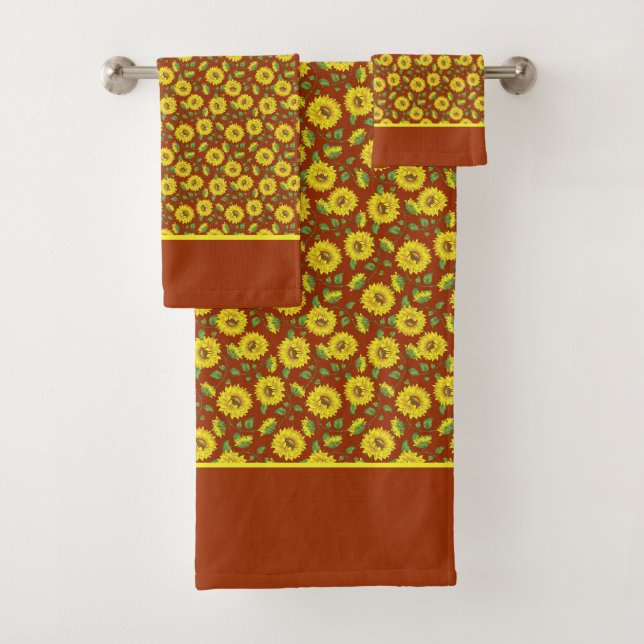 Sunflowers Bath Towel Set (Insitu)