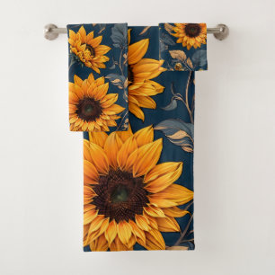 Sunflowers  bath towel set