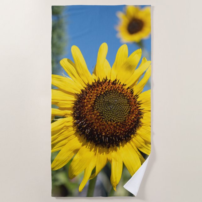 Sunflowers Beach Towel (Front)