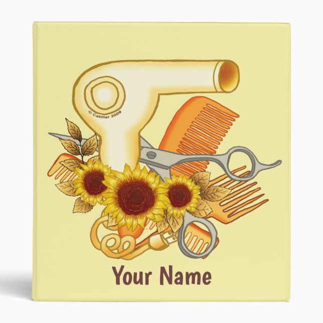 Sunflowers Beautician binder (Front)