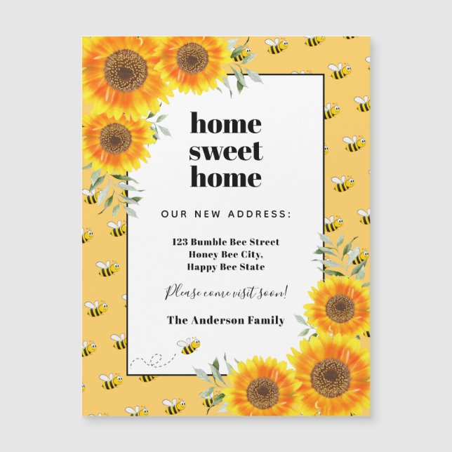 Sunflowers bees new home moving (Front)