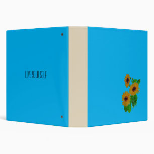 sunflowers binder