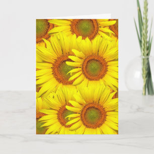 SUNFLOWERS BIRTHDAY GREETING CARD