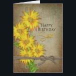 Sunflowers - Birthday - Sister<br><div class="desc">To see other products with the same/similar images go to my site, MY COLLECTIONS, and then scroll down to the category Sunflowers and Butterflies.</div>