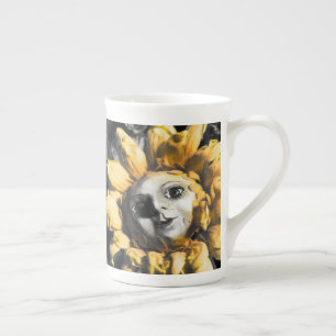 Sunflowers - Blood Tea and Red String Bone China Mug