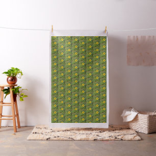 Sunflowers Blowing In The Wind, Cotton Material Fabric