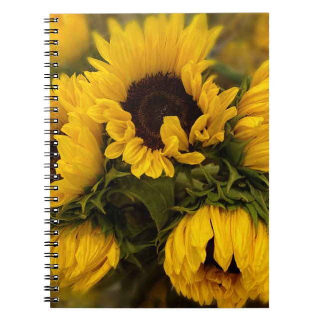 Sunflowers Blur Notebook (Front)