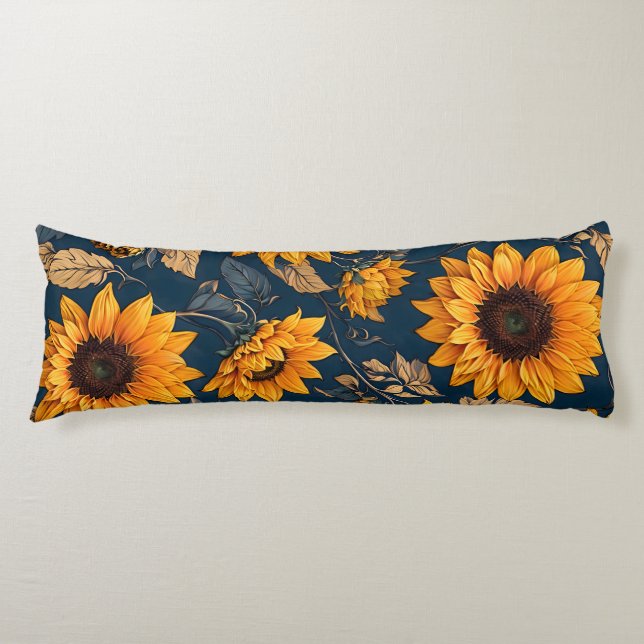 Sunflowers Body Pillow (Front)