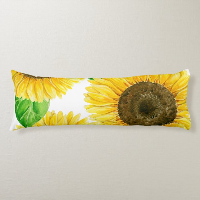 Sunflowers Body Pillow (Front)