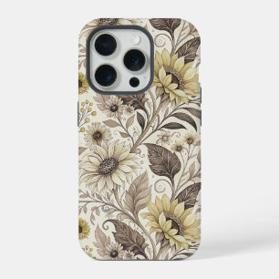 Sunflowers Boho Art Nouveau iPhone 15 Pro Case