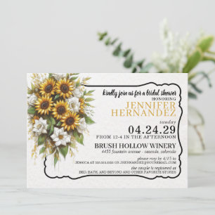 Sunflowers Bridal Shower Invitation