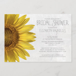 Sunflowers Bridal Shower Invitations