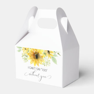 Sunflowers Bridesmaid Proposal Gift Box