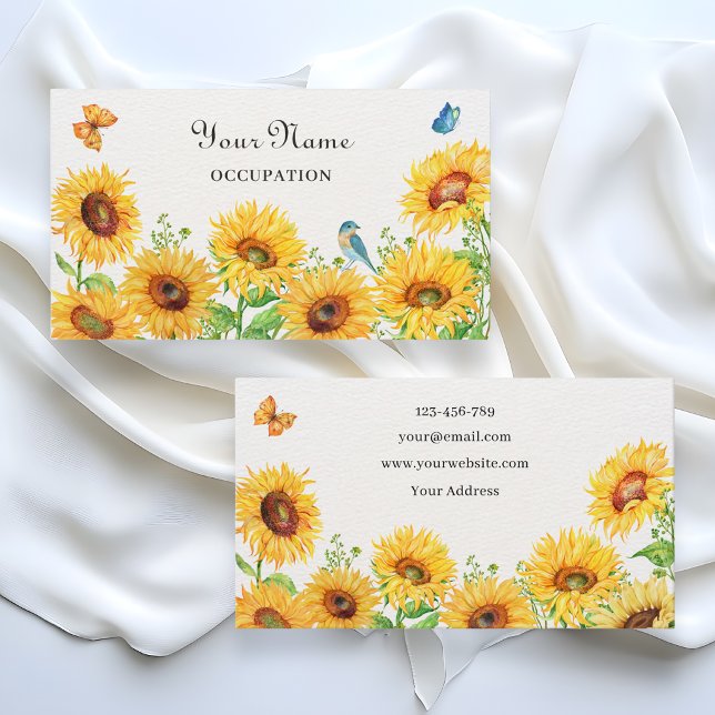 Sunflowers  business card (Creator Uploaded)