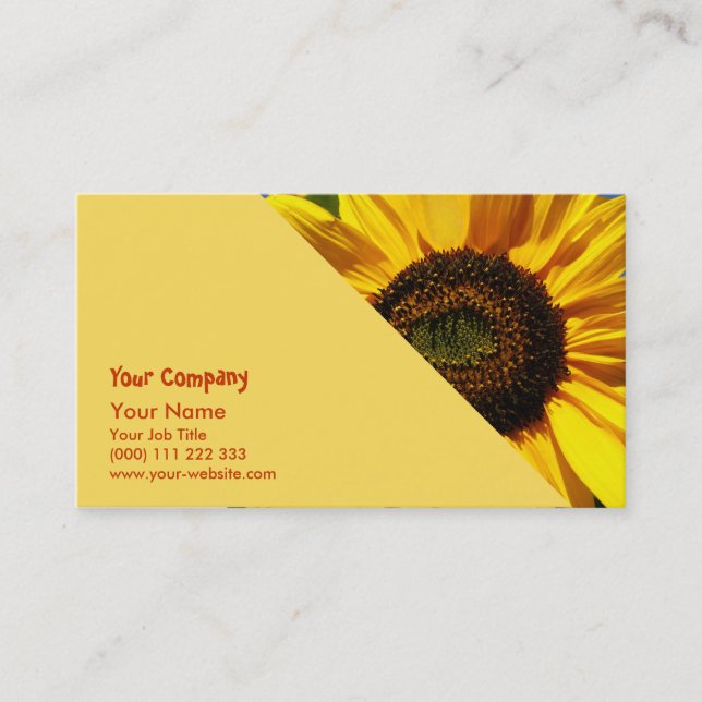 Sunflowers Business Card (Front)