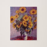 Sunflowers by Claude Monet Jigsaw Puzzle<br><div class="desc">Please visit my store for more interesting design and more color choice.
=> zazzle.com/colorfulworld*</div>