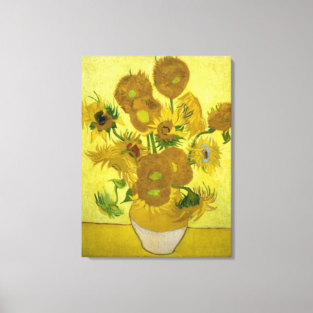 Sunflowers by Vincent Van Gogh Canvas Print (Front)