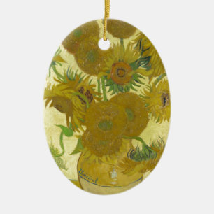 Sunflowers By Vincent Van Gogh Ceramic Ornament